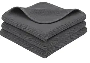 Microfiber Cloths for Vehicles Cleaning, Multicolour, Pack of 3