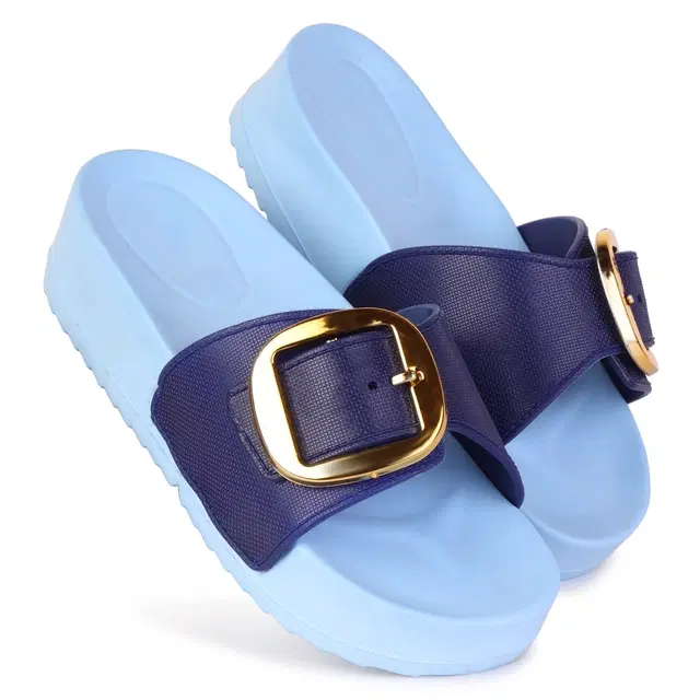 Sliders for Women (Blue, 8)