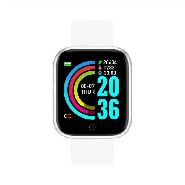 D20 Touch Screen Smart Watch, White