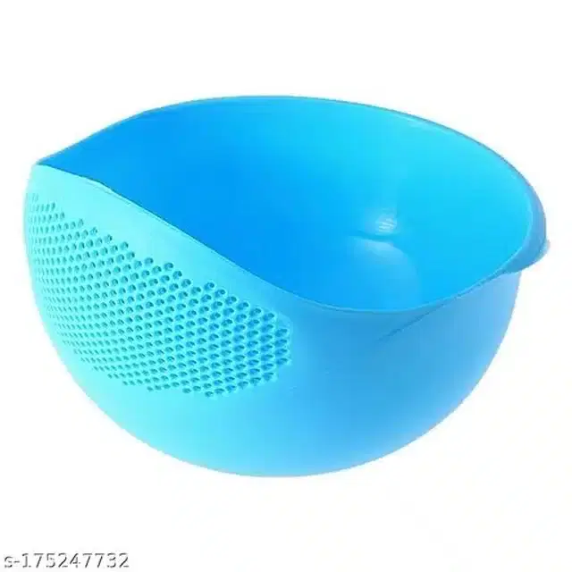 Plastic Food Strainer, Blue
