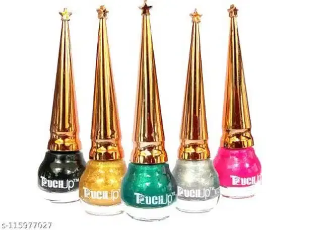 Glitter Liquid Eyeliner, Multicolor, Pack of 5