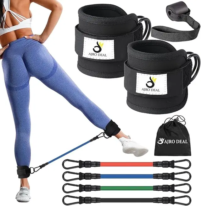 Rubber Straps Resistance Bands Set, Multicolour