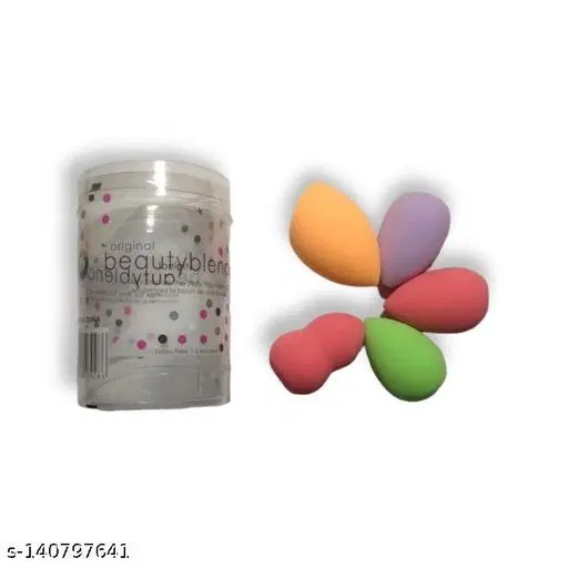 Silicone Makeup Blenders, Multicolor, Pack of 5