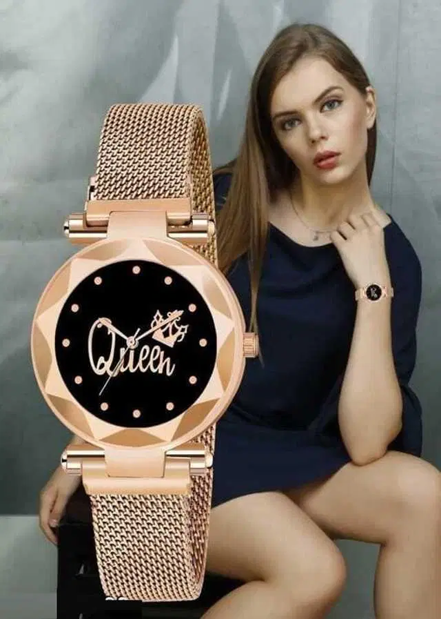 Analog Watch For Womens (Rose Gold) (WS-138)