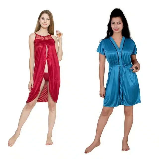 Babydoll for Women, Pack of 2 (Multicolor, Free Size)