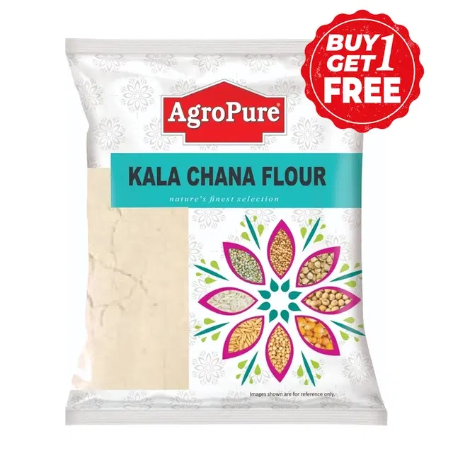 Agropure Kala Chana Atta 2X500 g (Buy 1 Get 1 Free)