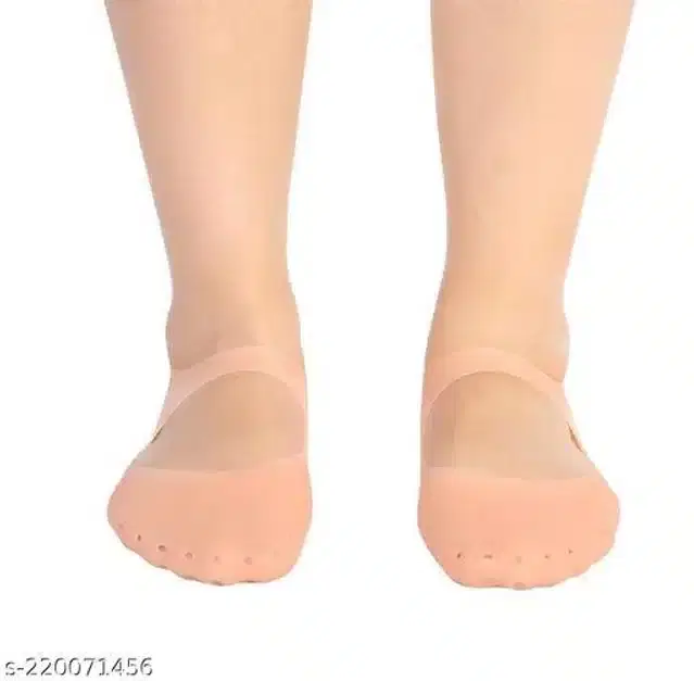 Moisturizing Silicon Gel Socks, Beige