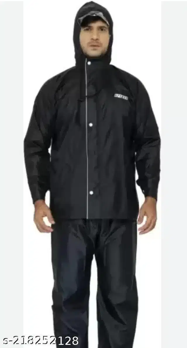 Waterproof Raincoat For Men, Black, XL