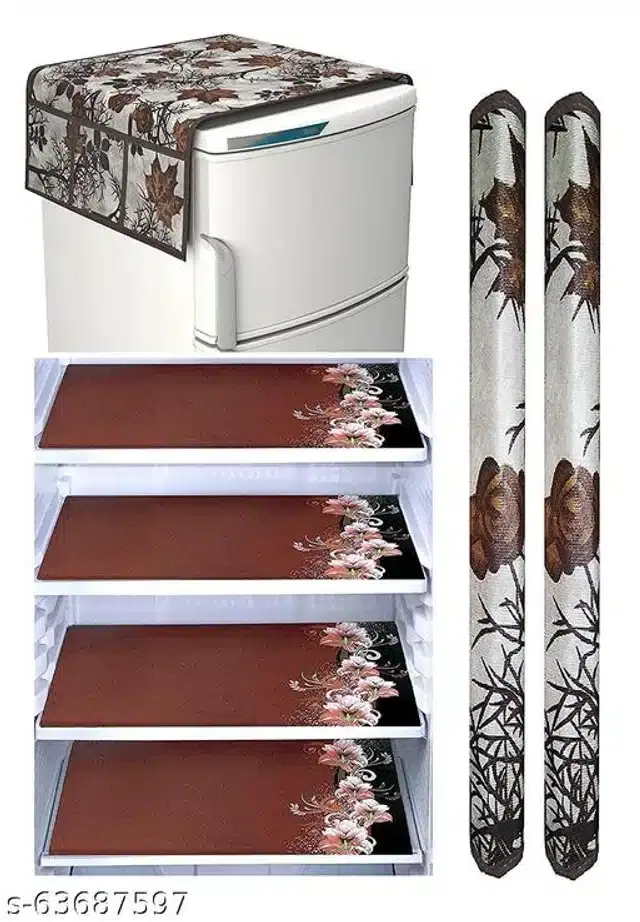 Fridge Cover Set, Multicolor, Set of 7