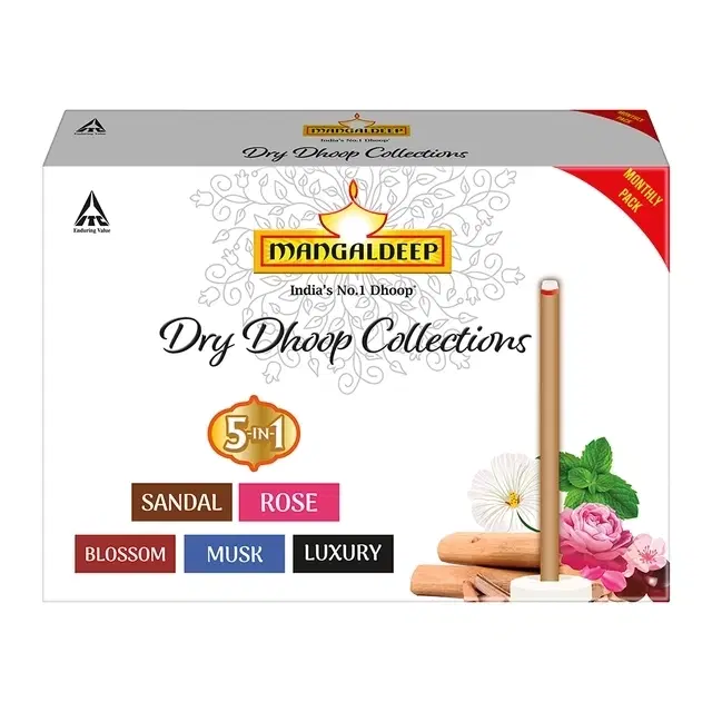 Mangaldeep Assorted 5in1 Dry Dhoop 75 g