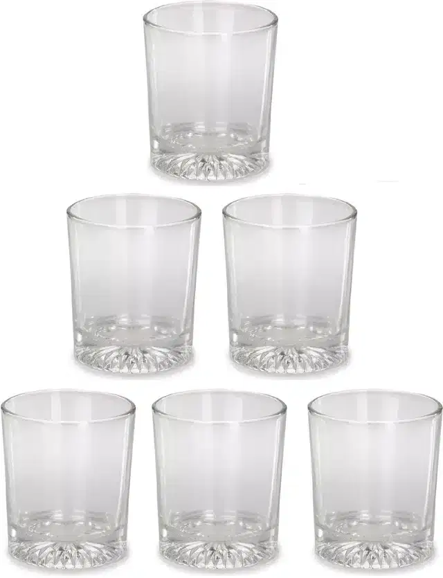 Liquor cum Cocktail Glasses, Transparent, 300 ml, Pack of 6
