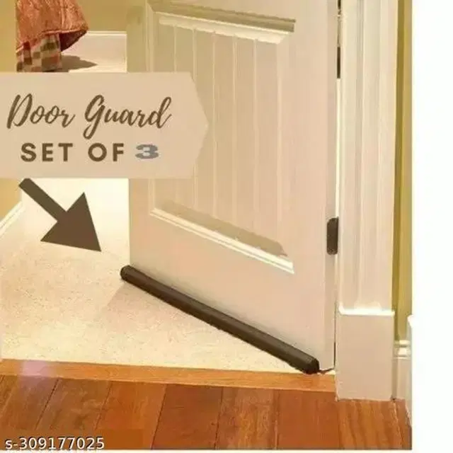 Door Sealing Strip Guard, Brown, 42 inches, Pack of 3