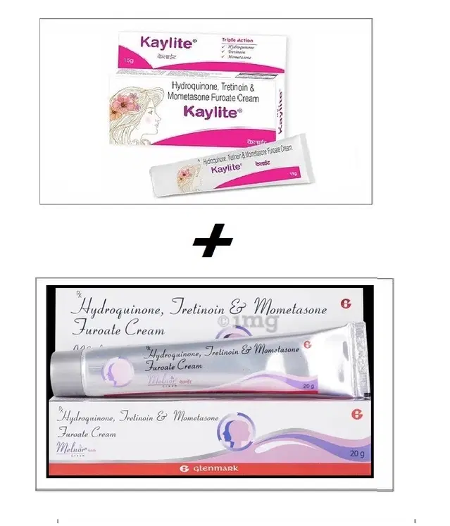Combo of Kaylite, 15 g & Glenmark Melnor, 20 g Face Creams, Set of 2