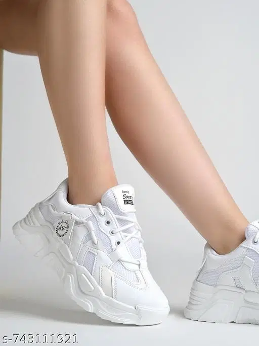Shoetopia Girls Sneakers White (13-14 Years)