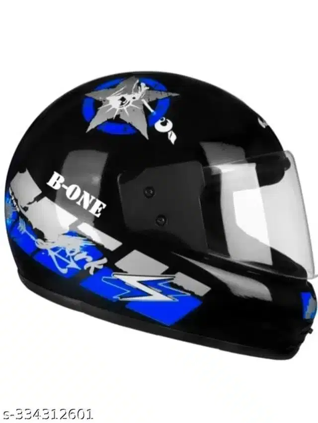 Full Face Helmet for Men & Women, Black & Blue