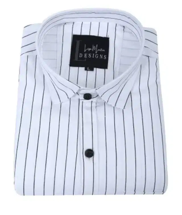 Full Sleeves Shirt for Men (White, XL)