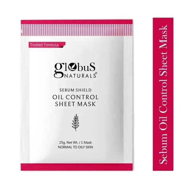 Globus Naturals Sebum Shield Oil Control Sheet Mask 25 g