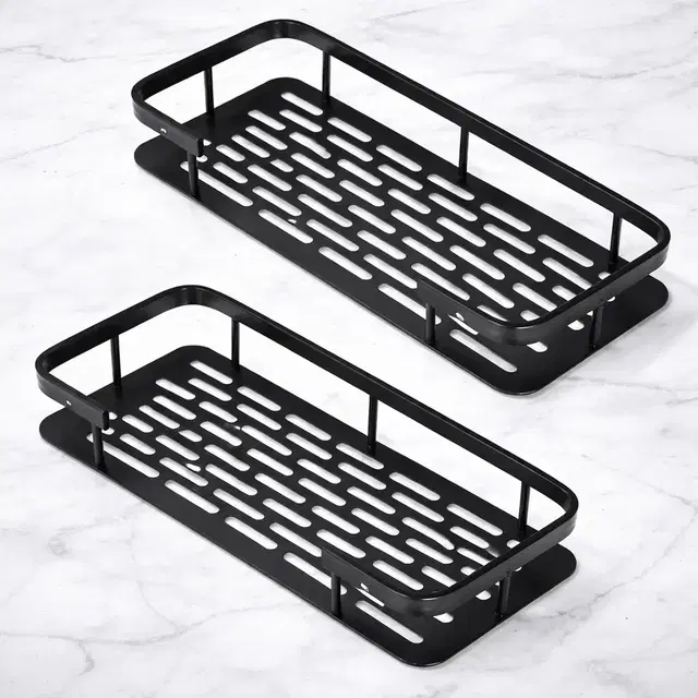 Wall-mounted Metal Bathroom Shelf Pack of 2