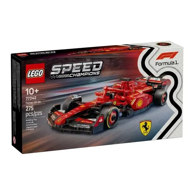 LEGO Speed Champions Ferrari SF-24 F1 Race Car Driver Set 77242