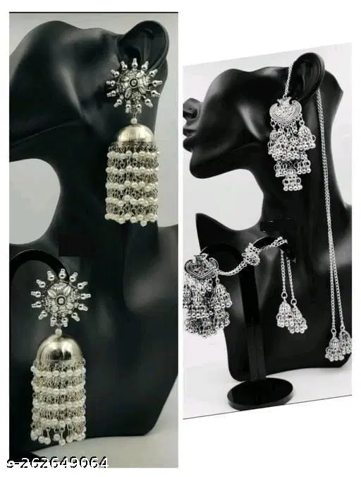 Fashionable Pearl Jhumki Combo Earring