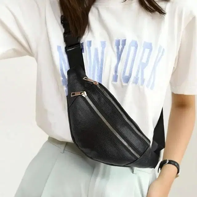 Waist Bag | Waist Bag Pouch for Men | Waist Bag Pouch for Women | Waist Bag for Boys | Waist Bags for Girls | Rexine Belt Fanny Pack | Chest Bag, Black