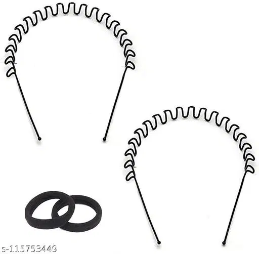Hair Clips for Women (Black, Pack of 4)