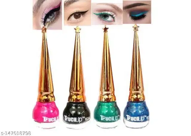 Glitter Liquid Eyeliner, Multicolor, Pack of 4