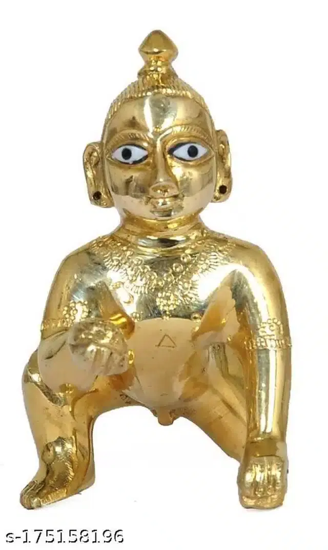 Brass Laddu Gopal Idol, Gold