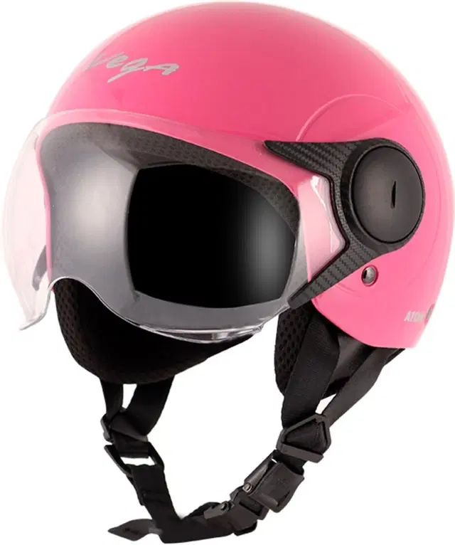VEGA Atom Motorbike Helmet, Pink, Pack of 1, Size M