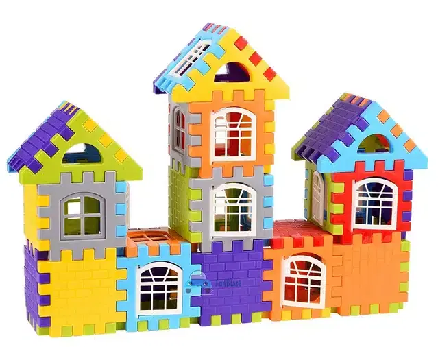 52 Pcs Building Blocks Learning Toy, Multicolor