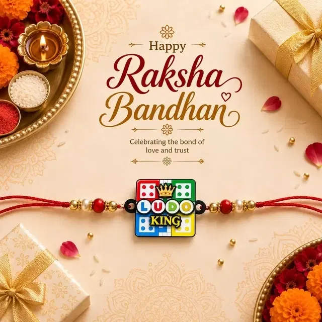 Ludo King Game Rakhi for Brother