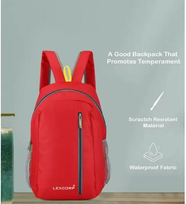 Polyester Laptop Bag for Men & Women, Red, 45 L