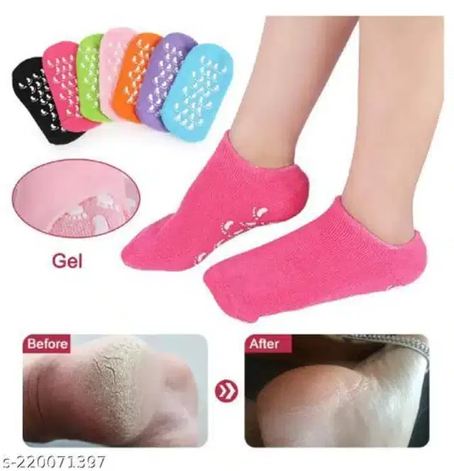 Moisturizing Silicon Gel Socks, Assorted
