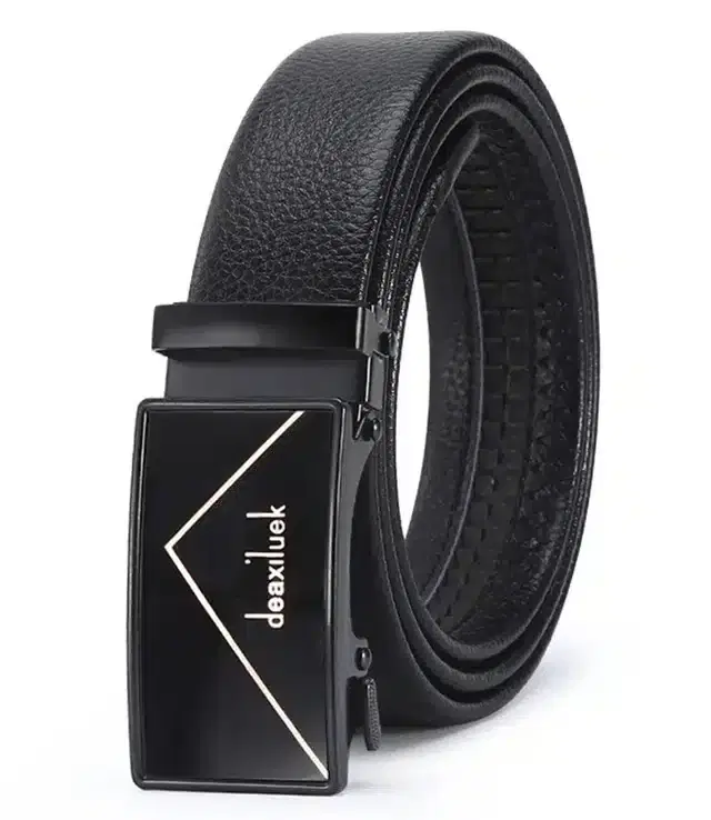Synthetic Casual Belt for Men (Black)