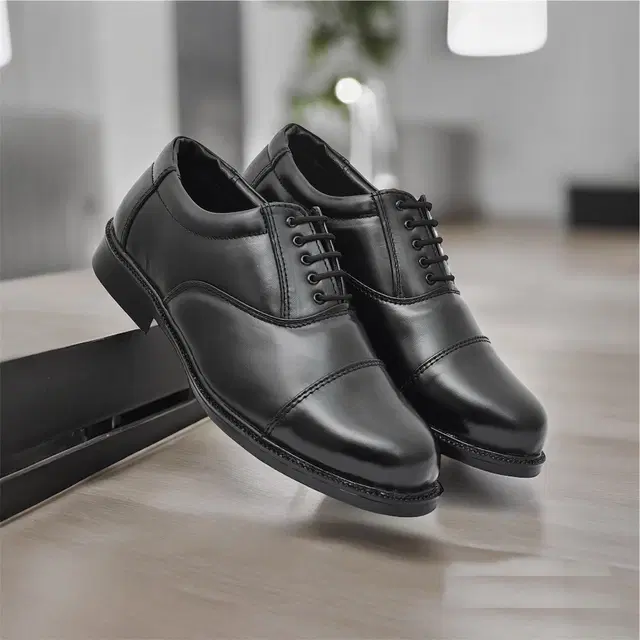 Safety Shoes for Men (Black, 6)