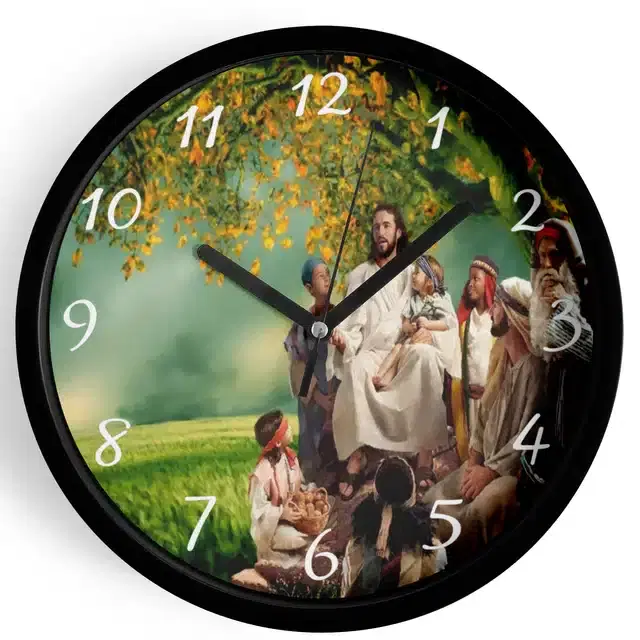 Analog Wall Clock, Multicolor, 7 inches