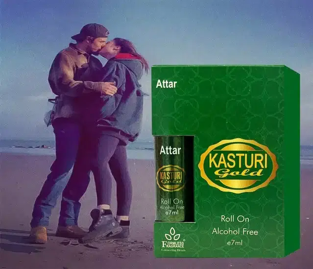 Formless Kasturi Gold Roll On Attar, 7 ml