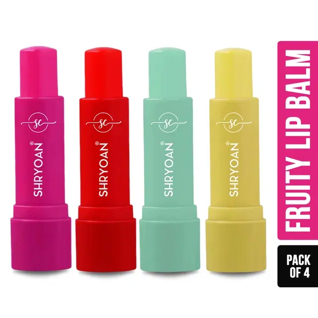 Shryoan Pout Therapy Fruity Tinted Lip Balm ( Pack Of 4)
