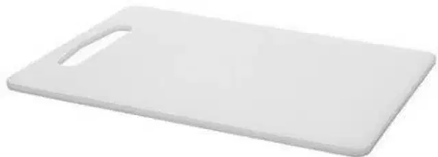 Plastic Vegetable Cutting Board, White, 20x15 cm