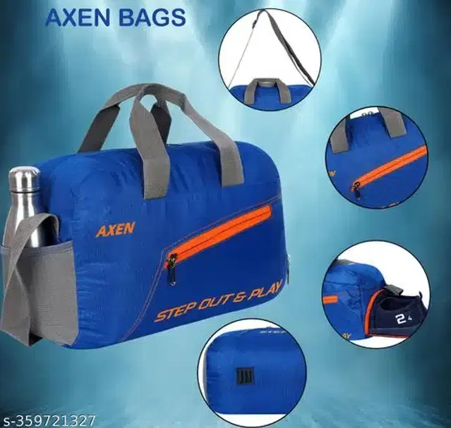 Polyester Gym Bag for Men & Women, Royal Blue