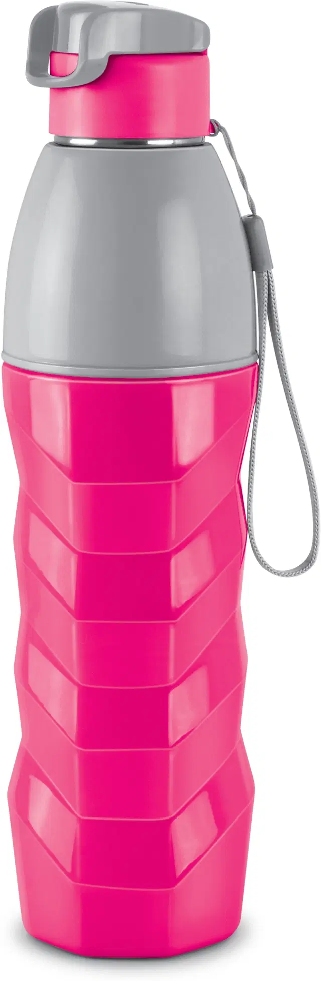 Milton Plastic Water Bottles, Pink & Grey, 1000 ml