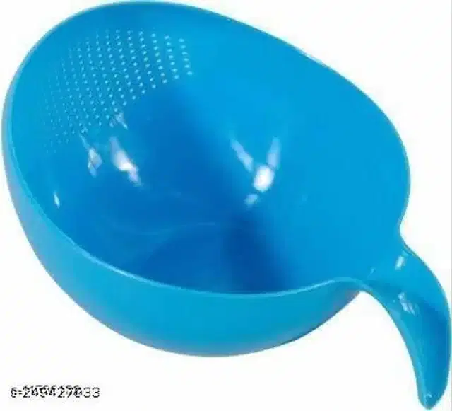 Plastic Food Strainer, Blue