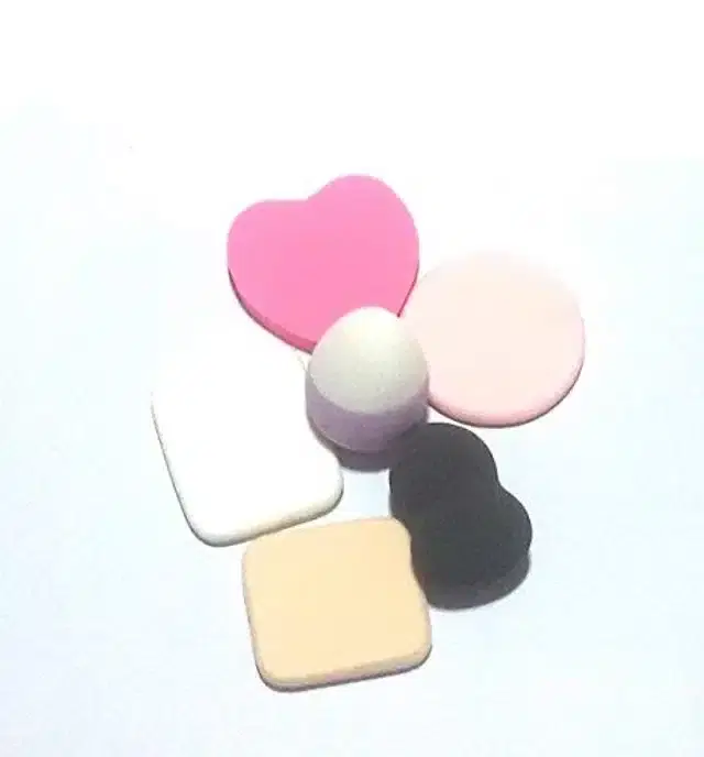 Silicone Makeup Blenders, Multicolor, Set of 6