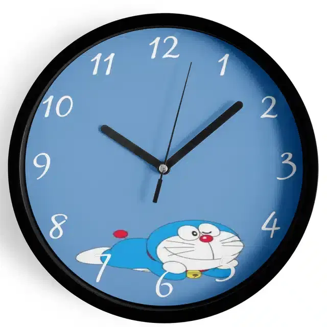 Doraemon Analog Wall Clock, Multicolor, 7 Inches