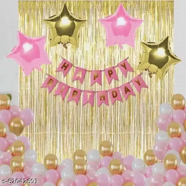 Birthday Party Decoration Kit, Multicolor, Set of 32