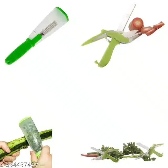 Plastic Vegetable Peeler with Clever Cutter, Assorted, Set of 2