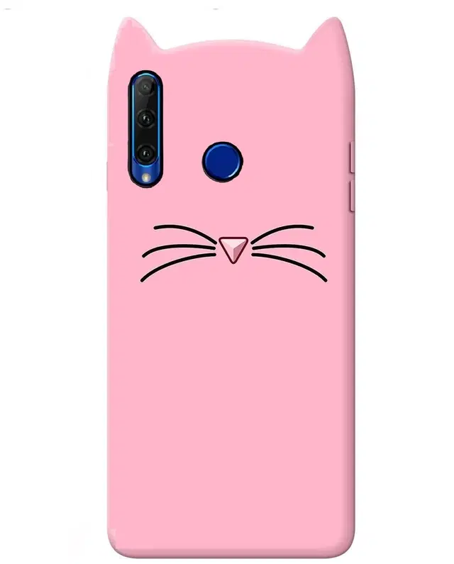 Rubber Mobile Back Cover for Huawei Honor 10i (Pink)