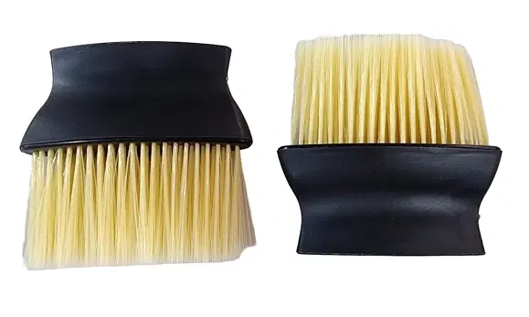 Car Cleaning Soft Brush, Beige & Black, Pack of 2