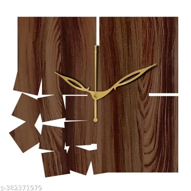 Wooden Wall Clock, Brown