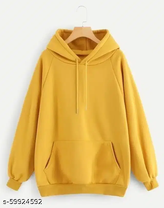 Full Sleeves Sweatshirts for Women (Mustard, S)